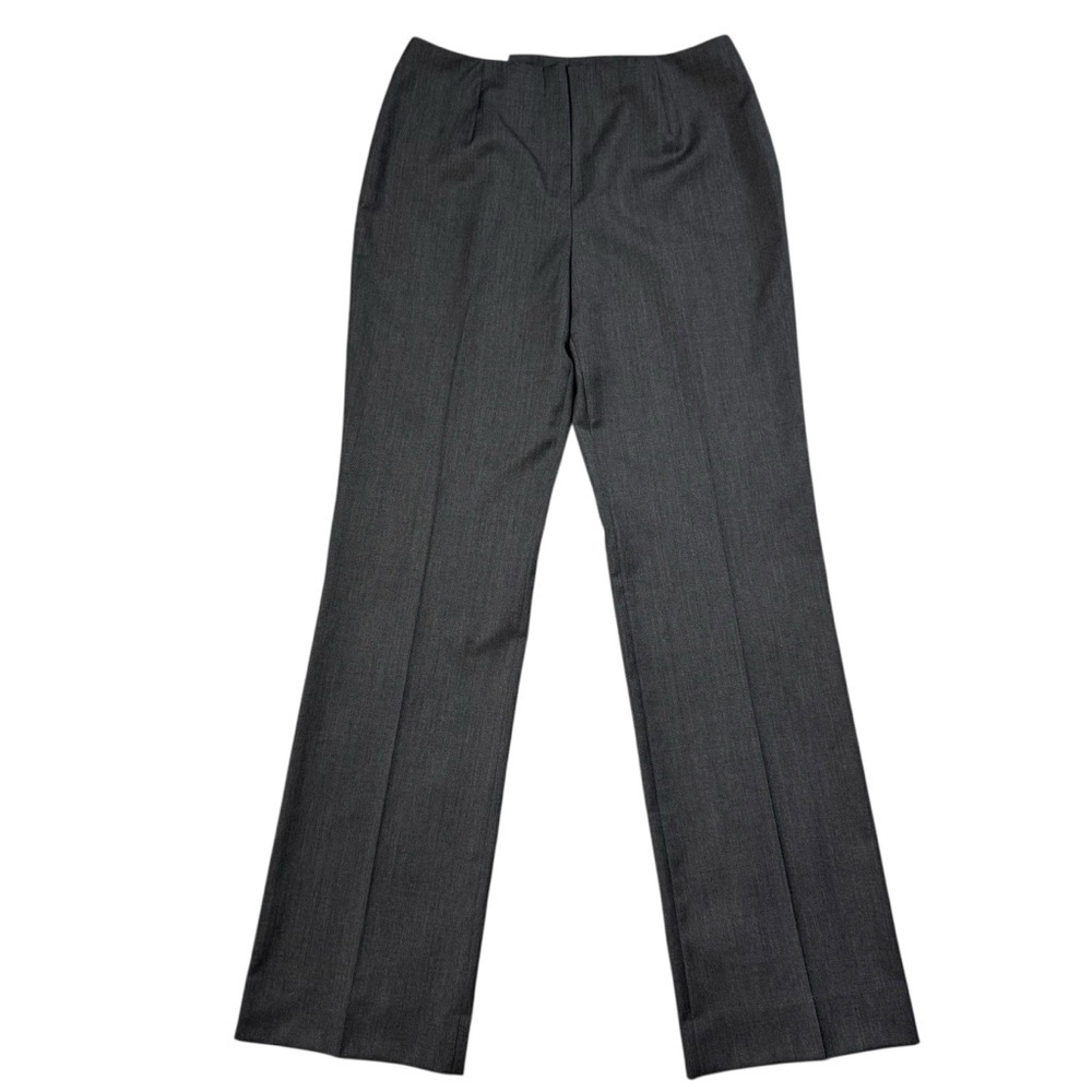Bernard Zins Dark Grey Louisville Wool Pants Made in Portugal Size 8